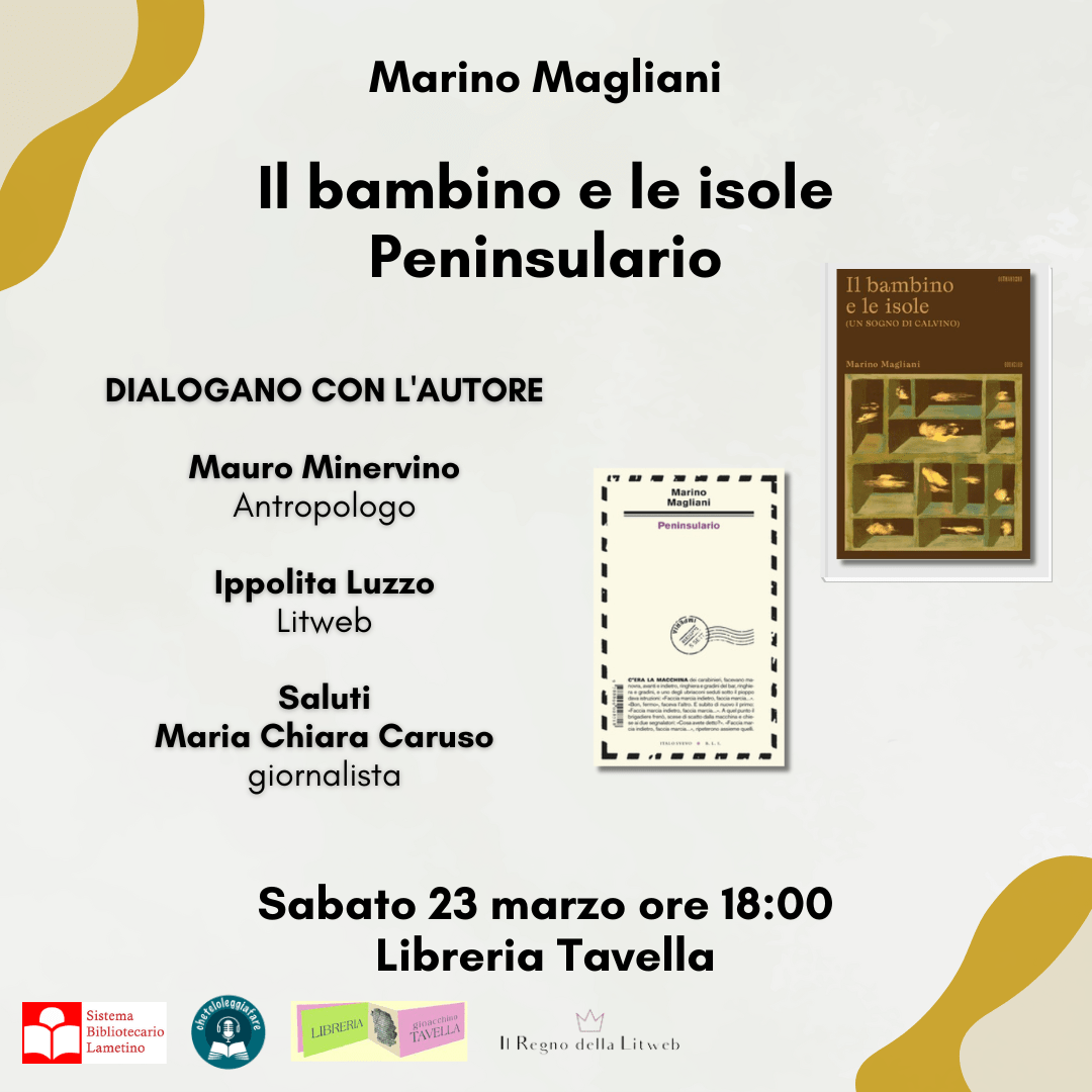 "Il colore del silenzio ligure", lo scrittore Marino Magliani due giorni a Lamezia per presentare i suoi ultimi libri