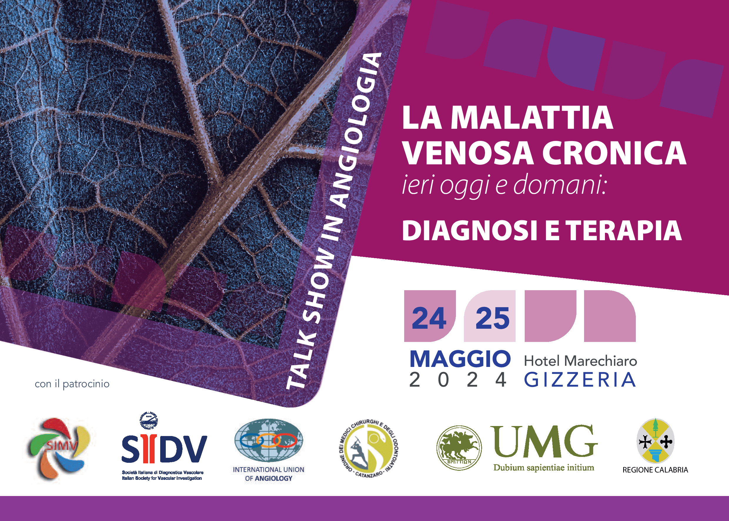 Malattia venosa cronica, da problema medico a emergenza sociale, convegno a Gizzeria 24 e 25 maggio