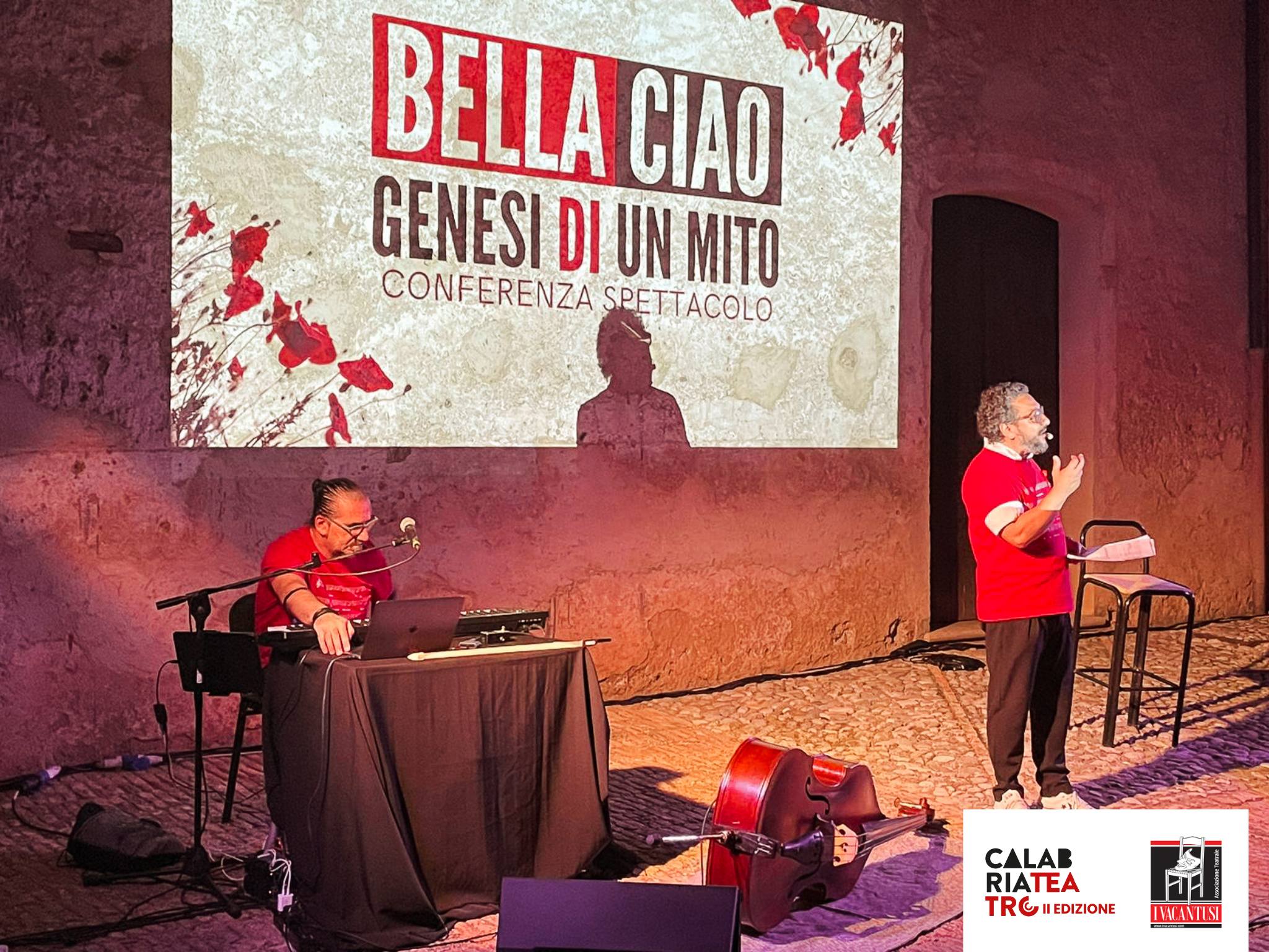 Serata di altissimo spessore culturale e artistico con lo spettacolo "Bella Ciao - Genesi di un mito" di Dario De Luca