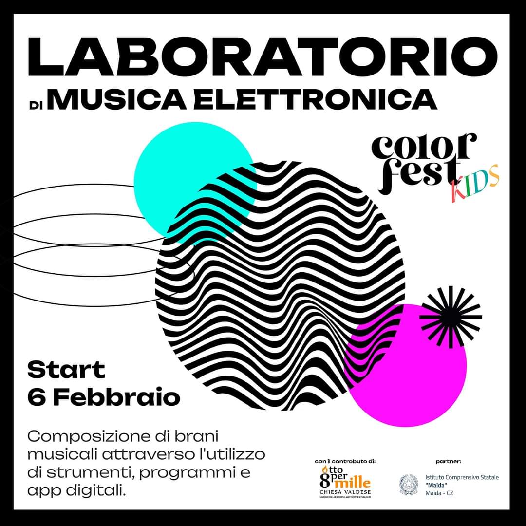 Color Fest Kids, si conclude il laboratorio di musica elettronica per giovani studenti tenutosi a Maida 