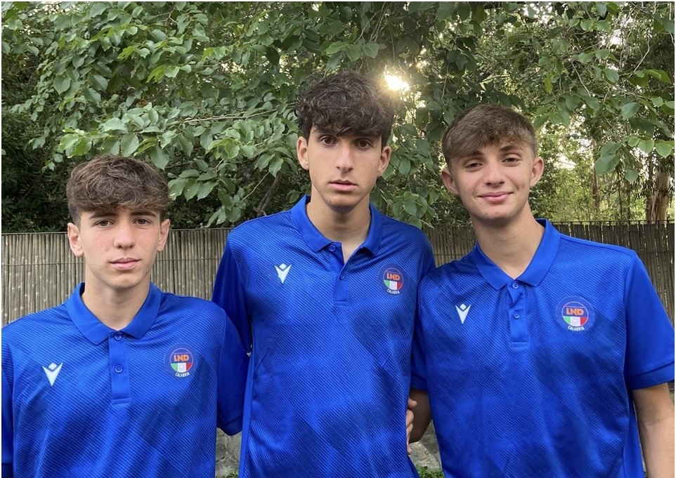 Giuseppe Gigliotti, Mattia Perri e Antonio Stella classe 2008 dell’A.S.D. Calcio Lamezia convocati nella Rappresentativa Regionale Under 17