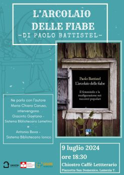 Lamezia, il 9 luglio al Chiostro presentazione del saggio “L’arcolaio delle fiabe. Il femminile e la trasfigurazione nei racconti popolari”