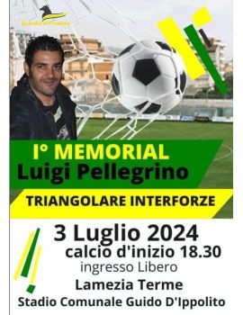 A Lamezia 1° Memorial di calcio interforze intitolato al brigadiere Luigi Pellegrino prematuramente scomparso