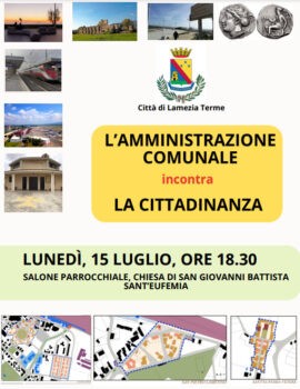 Il 15 luglio amministrazione comunale incontra abitanti di Sant’Eufemia