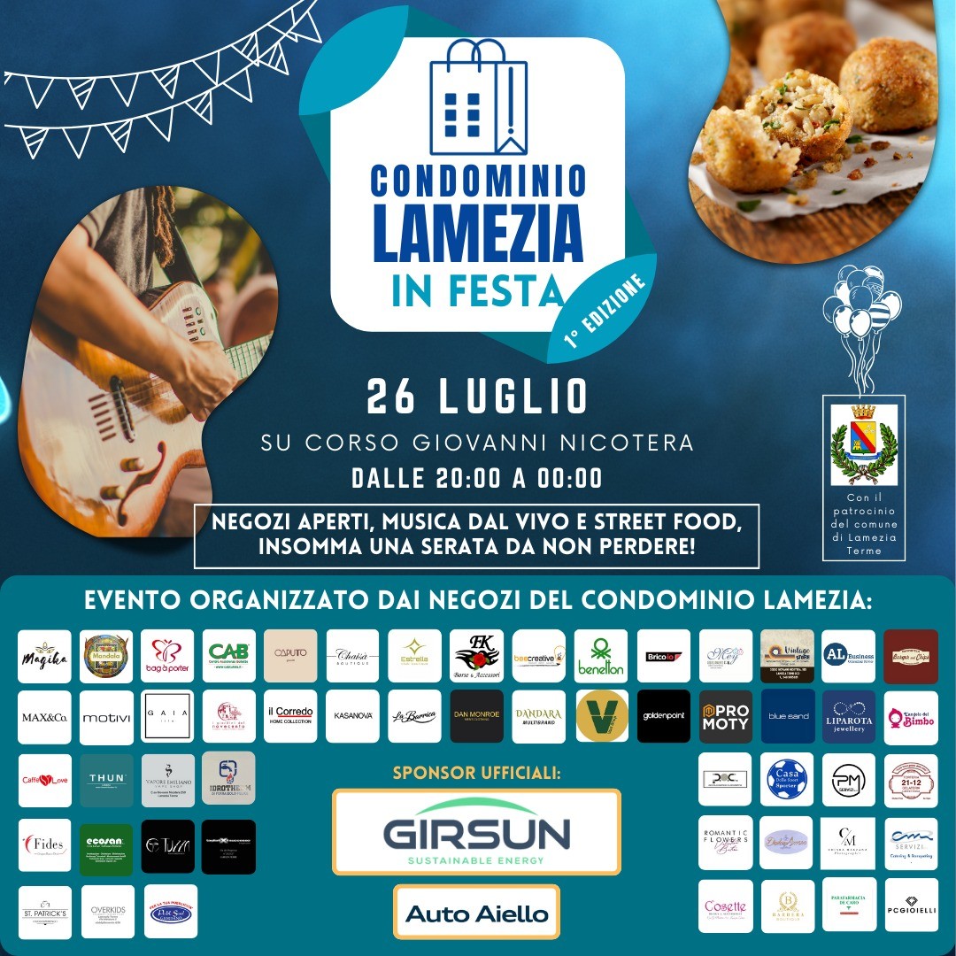 Al via da stasera la grande festa di Condominio Lamezia