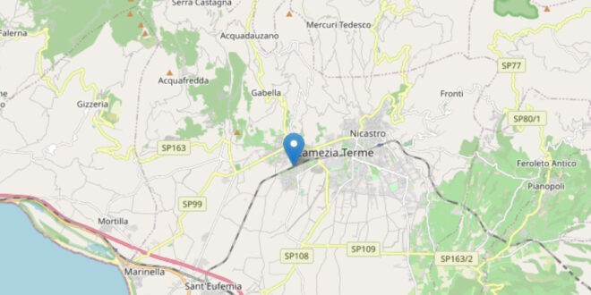 Terremoto di magnitudo ML 3.3 nella zona: 4 km SW Lamezia Terme