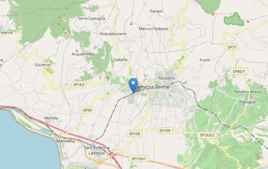 Terremoto di magnitudo ML 3.3 nella zona: 4 km SW Lamezia Terme