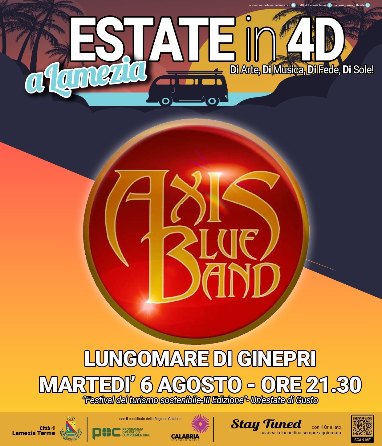 Vibrazioni Musicali degli AXIS Blues Band al Lungomare Ginepri di Lamezia Terme