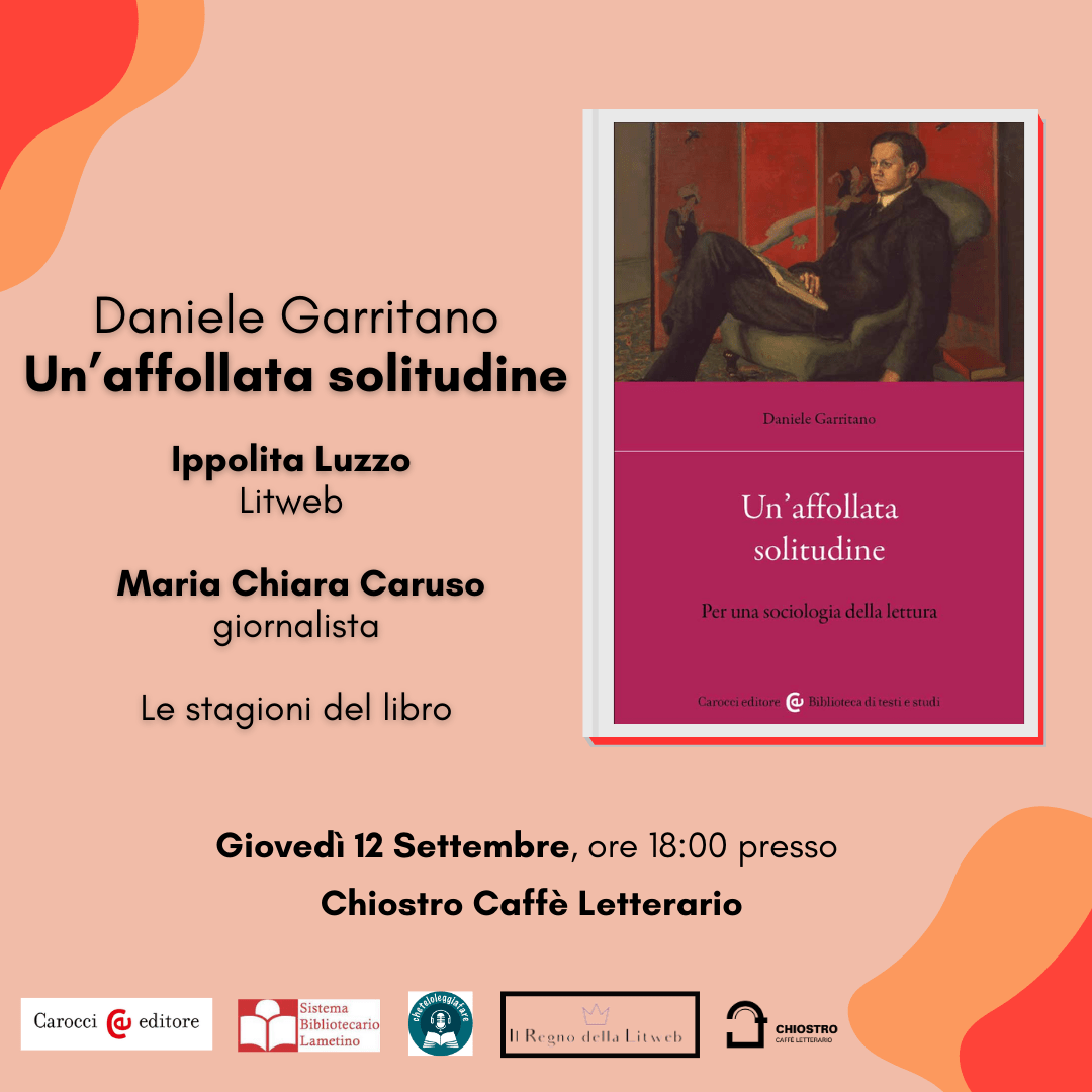 Lamezia, torna rassegna “Le stagioni del libro” con presentazione libro “Un’affollata solitudine” di Daniele Garritano