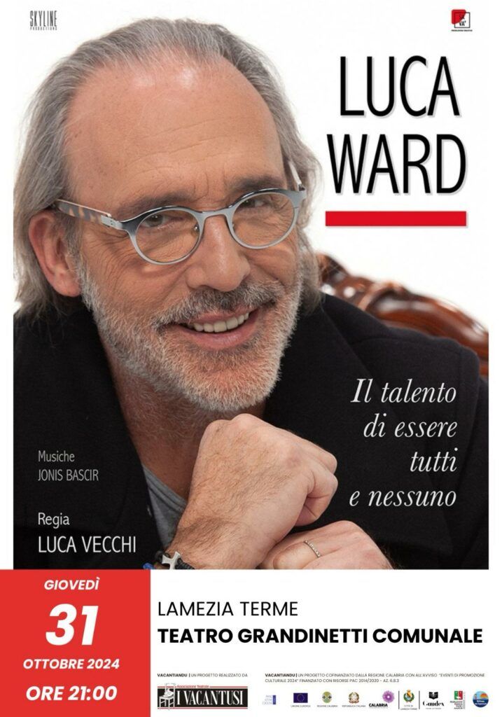 One man show: Luca Ward apre la nuova rassegna teatrale 'Vacantiandu 2024' con 'Il talento di essere tutti e nessuno'