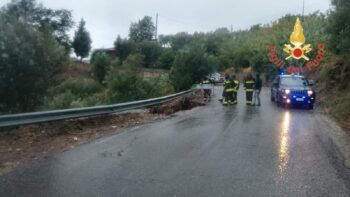 Interventi dei vigili del fuoco per maltempo in Calabria