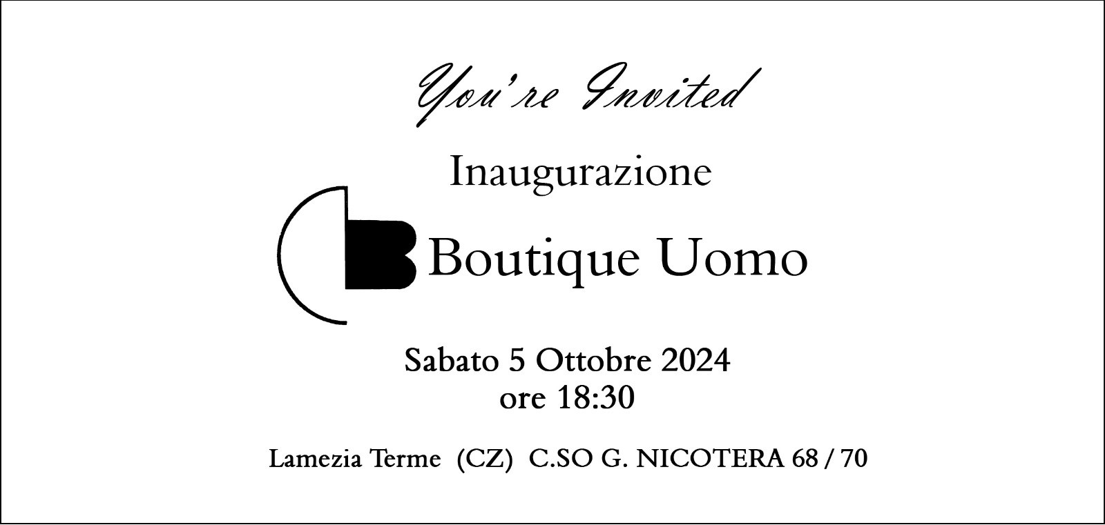 L'imprenditorialità femminile a Lamezia Terme: Donatella Bertucci inaugura la nuova DB Boutique Uomo