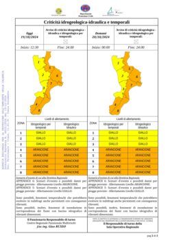 Maltempo, numerosi i Comuni calabresi allertati nelle ultime 24 ore