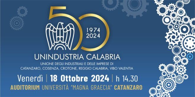 I 50 anni di attività della Confindustria calabrese: parteciperàanche il presidente nazionale Emanuele Orsini