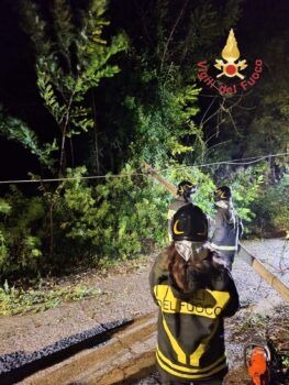 Forti raffiche di vento in Calabria, diversi gli interventi dei Vigili del Fuoco