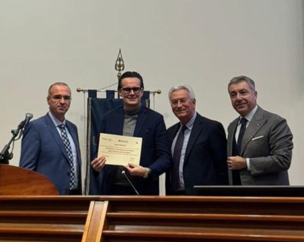 “Award" alle migliori PMI della Calabria, premiato Corrado Rossi, fondatore della 'Maccaroni Chef Academy'