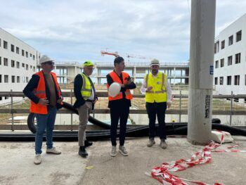 Fillea Cgil Calabria e Cgil Calabria, visita al cantiere dell'ospedale della sibaritide