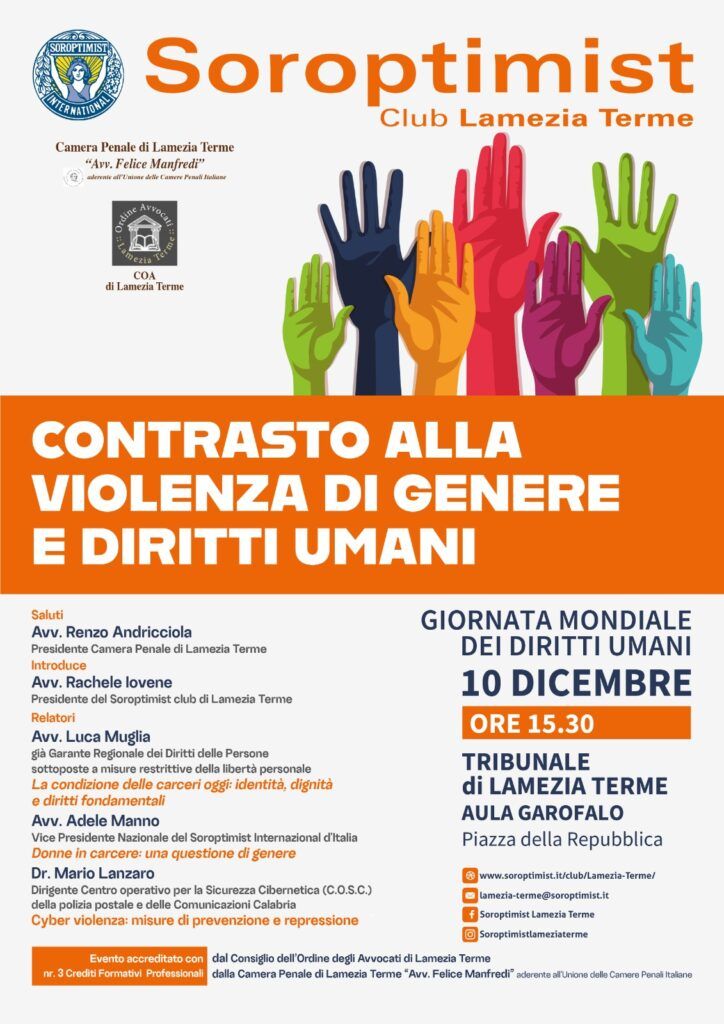 Lamezia, esperti a confronto su 'Contrasto alla violenza di genere e diritti umani' il 10 dicembre al Tribunale