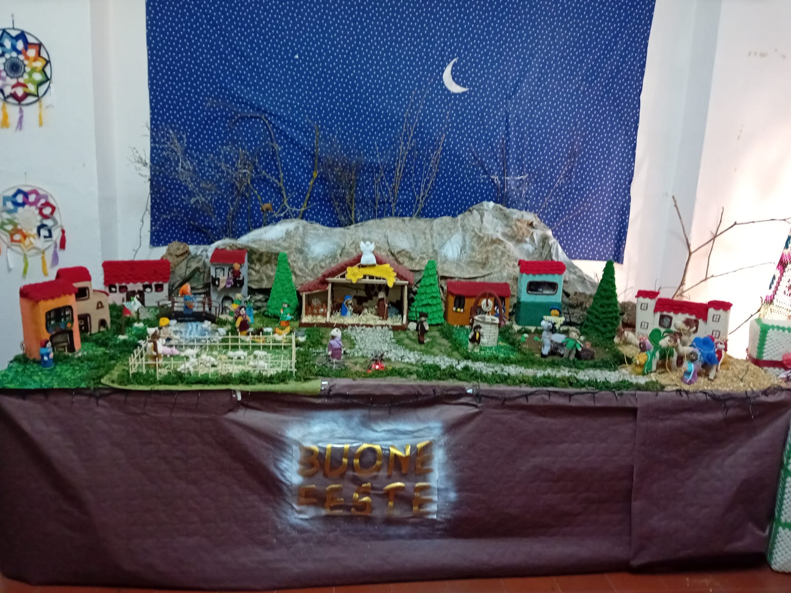 A Decollatura presepe realizzato all’uncinetto