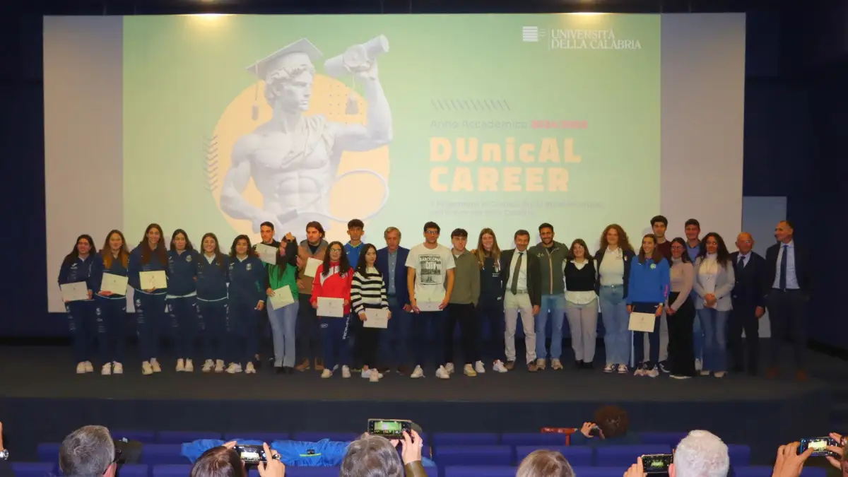 DUnicAL Career, il binomio vincente tra sport e studio: altri 13 campioni scelgono l'Unical