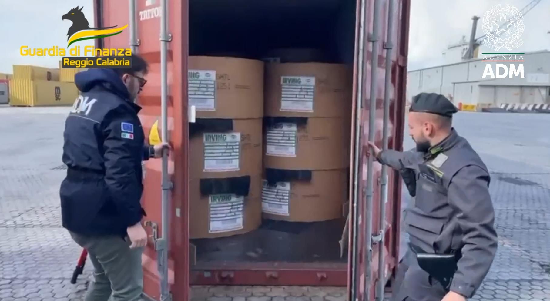 Sequestrati 110 kg di cocaina al porto di Gioia Tauro