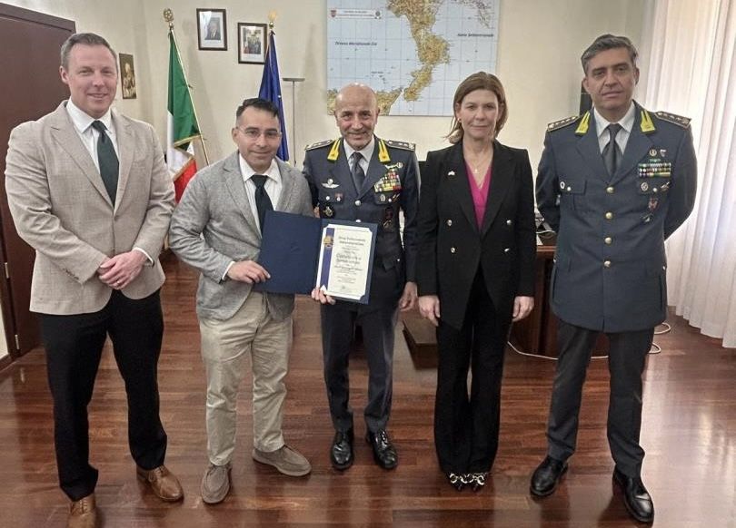 Il Console Generale degli Stati Uniti in visita al Comando Regionale della Guardia di Finanza a Catanzaro