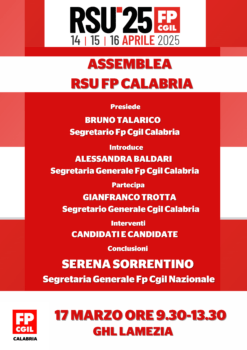 Lunedì 17 marzo a Lamezia la Segretaria Nazionale Sorrentino per l'assemblea Rsu