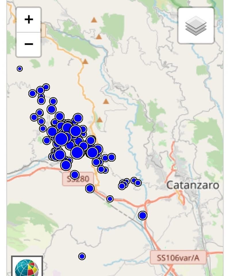 Scossa di magnitudo 3 a Miglierina, da una settimana sciame sismico nel catanzarese