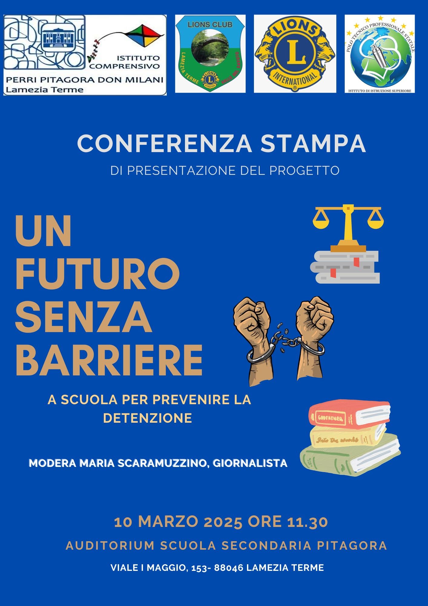 A Lamezia presentazione del progetto "Un futuro senza barriere - a scuola per evadere la detenzione"